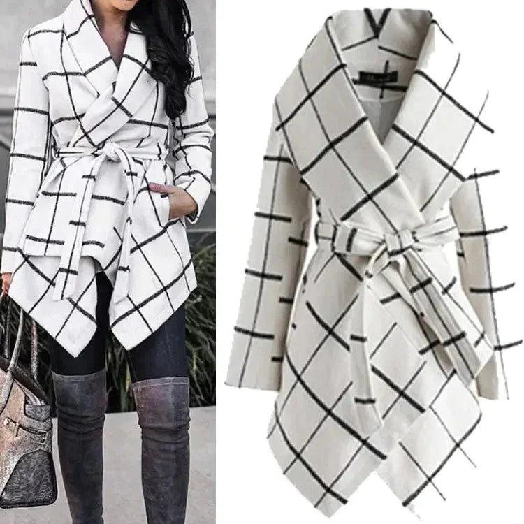 Vera Plaid Coat - St Vesti | Coats & Jackets