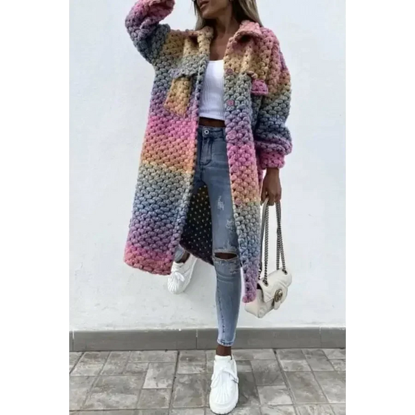 Vera Trench Coat In Pink - St Vesti | Blazers & Cardigans