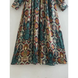 Vintage Retro Midi Dress In Brown - St Vesti | All Dresses - Cocktail Dresses Formal Dresses + More.