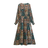 Vintage Retro Midi Dress In Brown - St Vesti | All Dresses - Cocktail Dresses Formal Dresses + More.