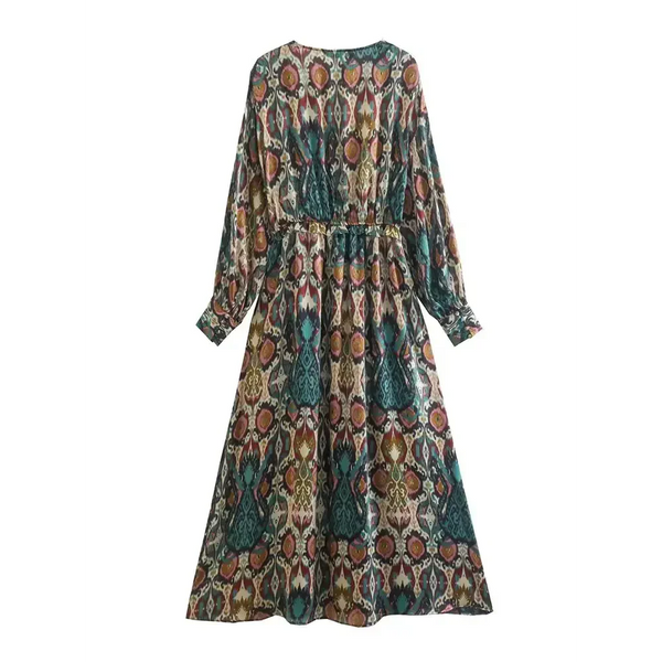 Vintage Retro Midi Dress In Brown - St Vesti | All Dresses - Cocktail Dresses Formal Dresses + More.