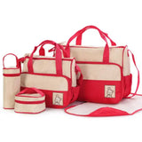 Waterproof Baby Bag 4 Set - Red - St Vesti | Maternity Clothes