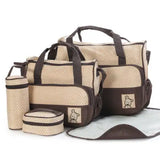 Waterproof Baby Bag 4 Set - Bbrown - St Vesti | Maternity Clothes