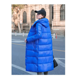 Women’s Travel-lite Long Line Hooded Puffer Jacket - St Vesti | Coats & Jackets