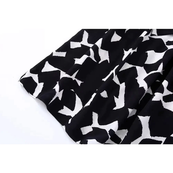 Zebra Black & White Midi Dress - St Vesti | All Dresses - Cocktail Dresses Formal Dresses + More.