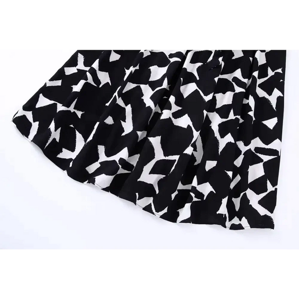 Zebra Black & White Midi Dress - St Vesti | All Dresses - Cocktail Dresses Formal Dresses + More.