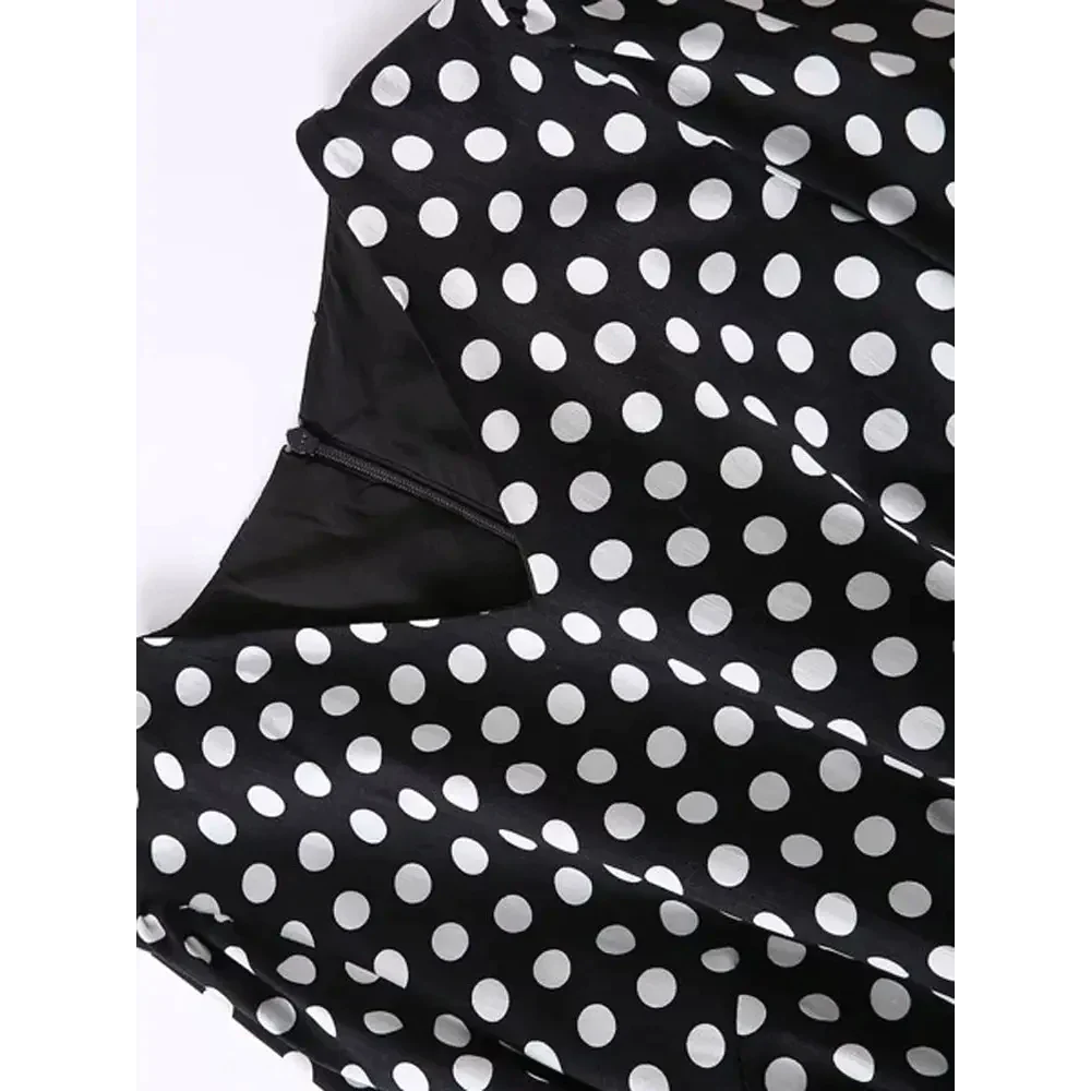 Zebra Polka Dot Black & White Midi Dress - St Vesti | All Dresses - Cocktail Dresses Formal Dresses + More.