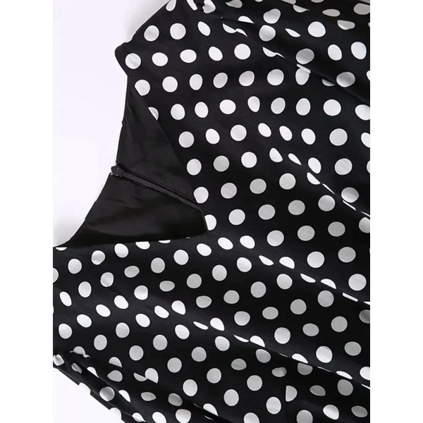 Zebra Polka Dot Black & White Midi Dress - St Vesti | All Dresses - Cocktail Dresses Formal Dresses + More.