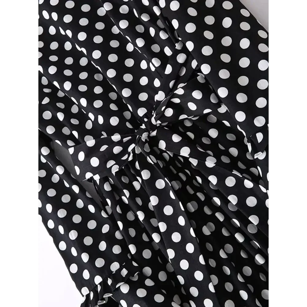 Zebra Polka Dot Black & White Midi Dress - St Vesti | All Dresses - Cocktail Dresses Formal Dresses + More.