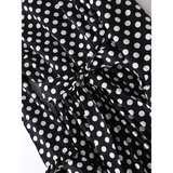Zebra Polka Dot Black & White Midi Dress - St Vesti | All Dresses - Cocktail Dresses Formal Dresses + More.