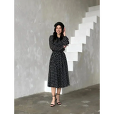 Zebra Polka Dot Black & White Midi Dress - St Vesti | All Dresses - Cocktail Dresses Formal Dresses + More.