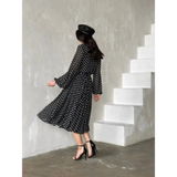 Zebra Polka Dot Black & White Midi Dress - St Vesti | All Dresses - Cocktail Dresses Formal Dresses + More.