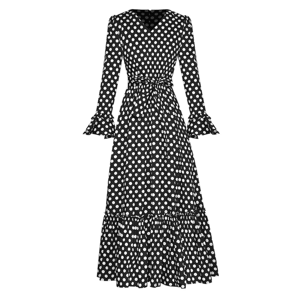 Zebra Polka Dot Black & White Midi Dress - Black / s - St Vesti | All Dresses - Cocktail Dresses Formal Dresses + More.