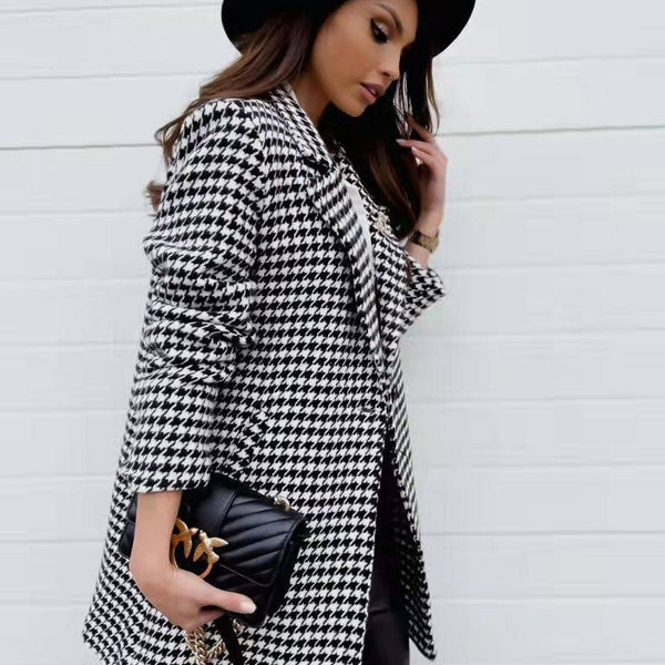 Long Sleeved Lapel One Button Slim Fit Blazer